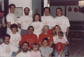 Suvio Dominick Melone and Family - 1 year anniversary of heart transplant 4-26-1991